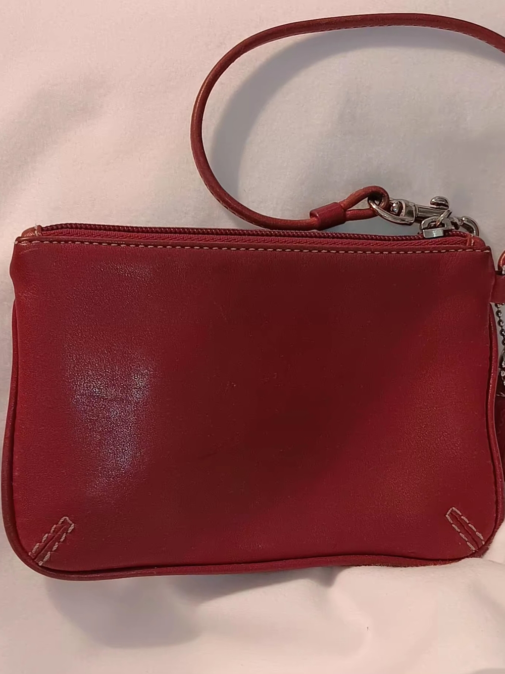 Coach Red Leather Wristlet